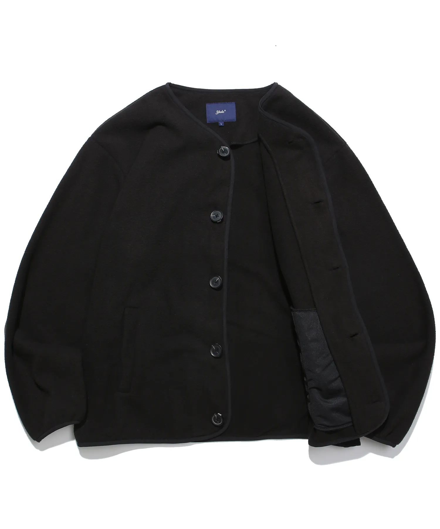 YALE  |[ YALE ]★ WARM UP NO COLLOR FLEECE CARDIGAN