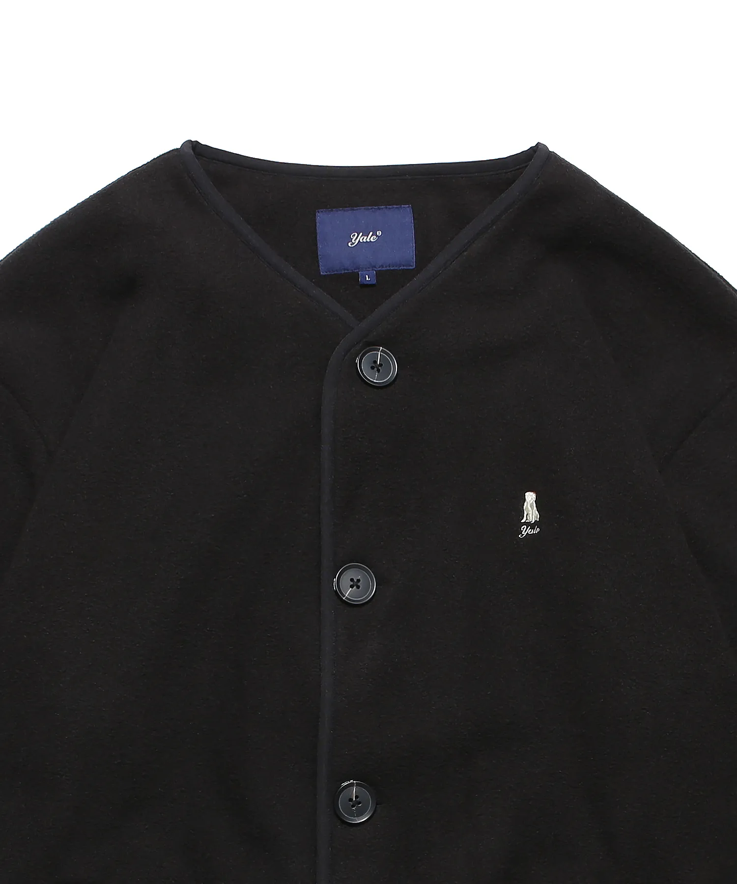 YALE  |[ YALE ]★ WARM UP NO COLLOR FLEECE CARDIGAN