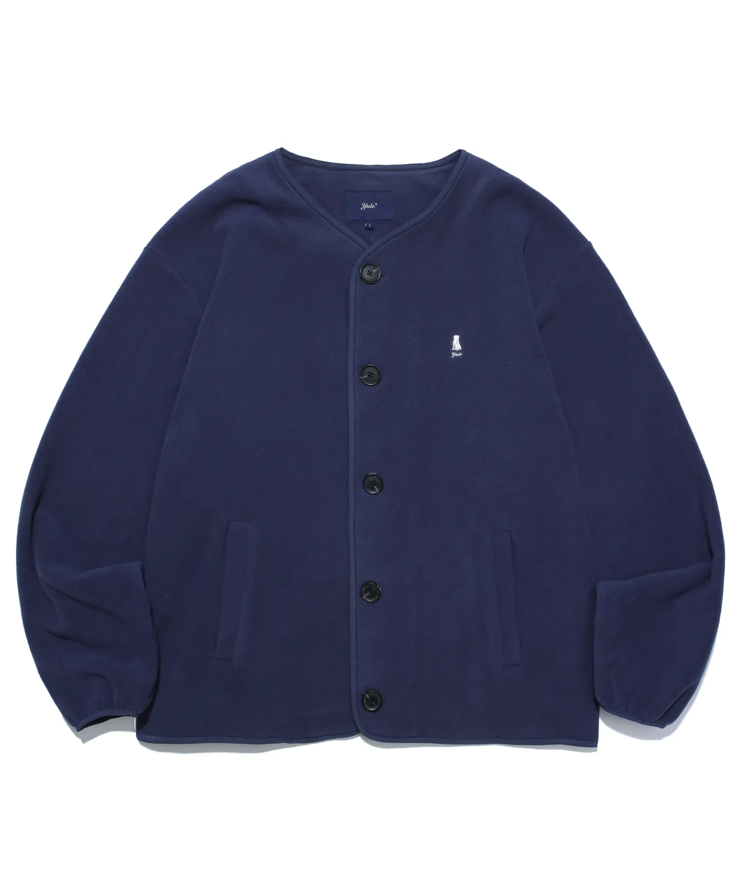 YALE  |[ YALE ]★ WARM UP NO COLLOR FLEECE CARDIGAN