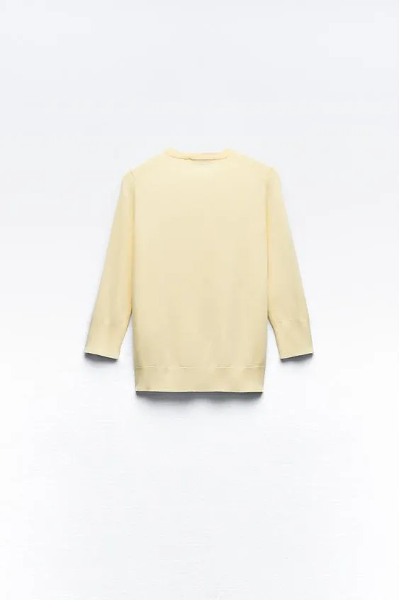 ZARA  |Casual Style Long Sleeves Elegant Style Cardigans